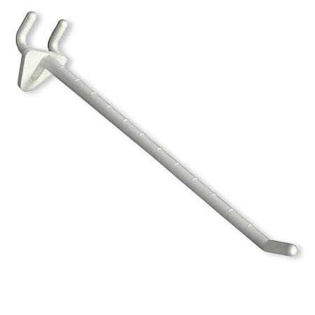 Azar Displays 8" Glass-Filled Nylon Hook: 0.287" Dia., PK50 800078-WHT